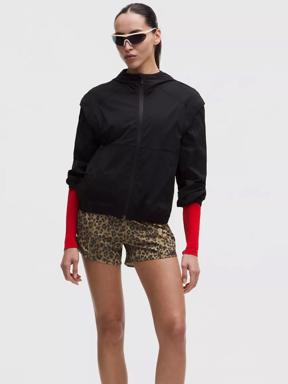Lululemon hotty hot 4 inch leopard print short